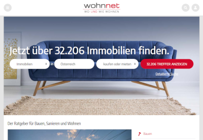 Website Wohnnet.at