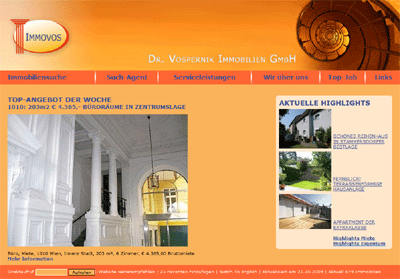 Website Immobilienkanzlei Dr. Vospernik